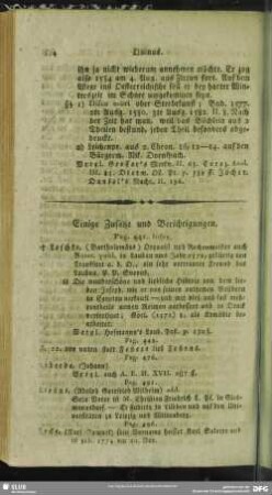 Einige Zusätze und Berichtigungen