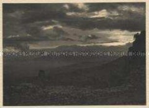 Ruine im Abendlicht