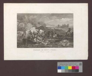 "Passage du Rhin a Kehl. Moreau - 24. Juin 1796."