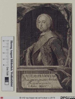 Bildnis Victor Friedrich, Fürst zu Anhalt-Bernburg (reg. 1721-65)