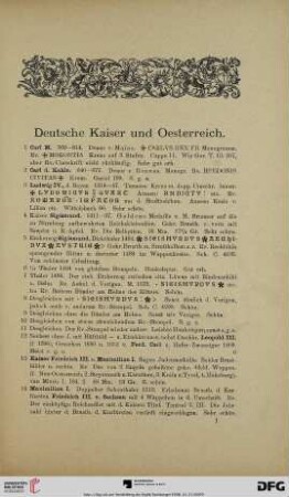 Deutsche Kaiser und Oesterreich (Nr. 1-225)