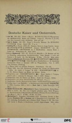 Deutsche Kaiser und Oesterreich (Nr. 1-225)