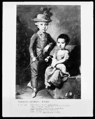 Doppelbildnis des Johann Justus Georg von Holzhausen und seiner Schwester Henriette