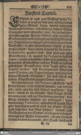 Fünfftes Capitel