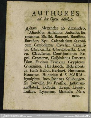 Authores ad hoc Opus adhibiti