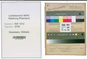 Entnazifizierung Wilhelm Deselaers , geb. 30.11.1883 (Landwirt)