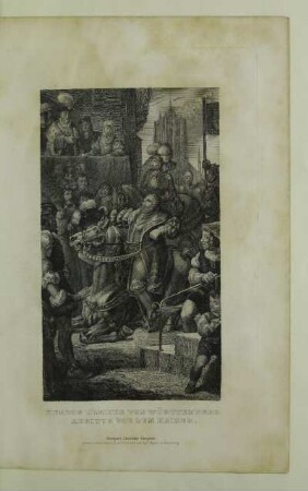 Herzog Ulrichs von Württemberg Abbitte vor dem Kaiser