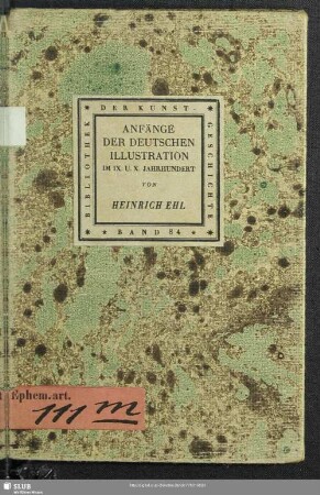 Anfänge der deutschen Illustration im IX. und X. Jahrhundert