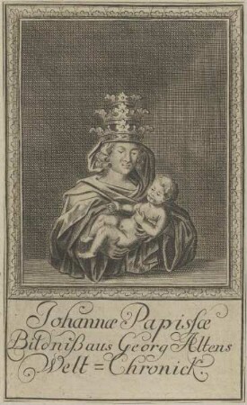 Bildnis der legendären Päpstin Johanna