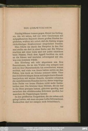 Der Geburtsschein