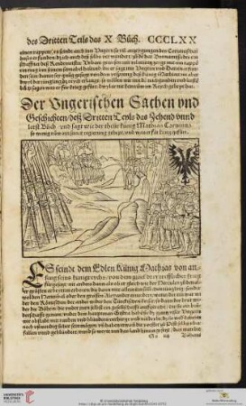 Der Vngerischen Sachen vnd Geschichten, deß Dritten Teyls das Zehend vnnd letst Buch