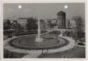 Mannheim, Wasserturm und Friedrichsplatz