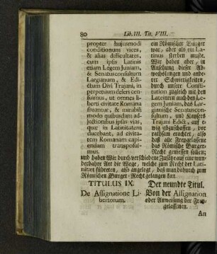 Titulus IX. De assignatione libertorum.