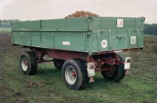 Fotografie: Kartoffel, Transportgerät, Zweiachsanhänger