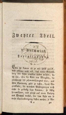 V. Abschnitt. Fortpflanzung
