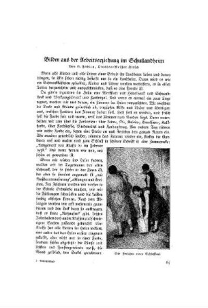 Bilder aus der Arbeitserziehung im Schullandheim