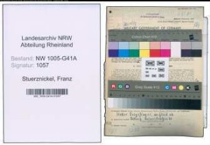 Entnazifizierung Franz Stuerznickel , geb. 14.09.1914 (Bahnpolizist)