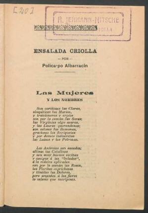 Las mujeres y los nombres