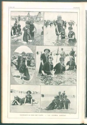 Balneario de Mar del Plata. - Los últimos bañistas