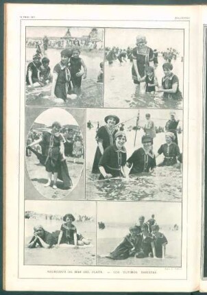 Balneario de Mar del Plata. - Los últimos bañistas