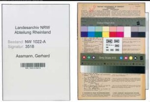 Entnazifizierung Gerhard Assmann , geb. 12.04.1888 (Facharzt)