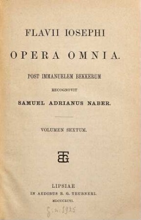 Opera omnia : Post Immanuelem Bekkerum recognovit Samuel Adrianus Naber, 6