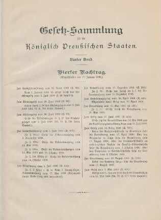 Vierter Nachtrag
