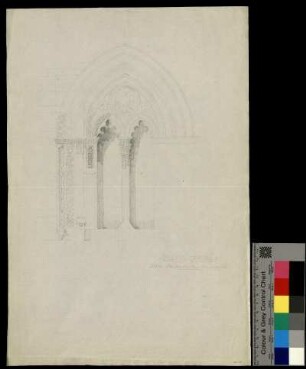 Gotisches Zwillingsfenster an der Kathedrale von Palermo