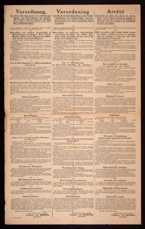 "Verordnung betreffend Beschlagnahme und Ablieferungspflicht von Gegenständen aus Kupfer, Zinn, Nickel, Messing, Bronze oder Rotguss in Haushaltungen." (Staatsdr Nr. 706)