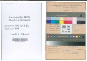 Entnazifizierung Eduard Heidrich , geb. 10.06.1893 (Lehrer)