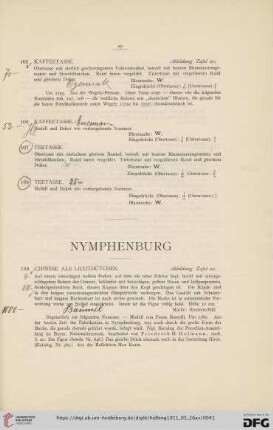 Nymphenburg (Nr. 109-111)