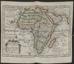 L' Afrique : Dreßée suivant les Auteurs les plus nouvea. et Sur les Observations de Messieurs de l'Academie Royale des Sciences
