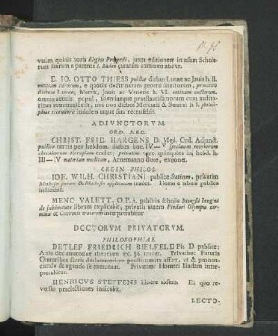 Doctorvm Privatorvm.