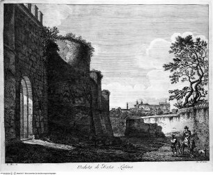 Vedute delle porte e mura di Roma - Porta Latina