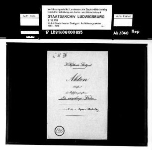 Der vierjährige Posten. Schauspiel von Busso von Meyern-Hohenberg