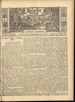 Ausgabe vom Sonntag, den 21. Juni 1908.