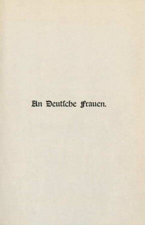 107, An deutsche Frauen