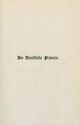 107, An deutsche Frauen