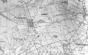 Nebelschütz-Piskowitz. Meßtischblatt, Sekt. Kloster Marienstern, 1884