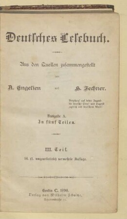 Teil 3, [Schülerbd.]: [Teil 3, [Schülerbd.]]