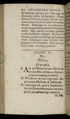 Caput II. De Aere.