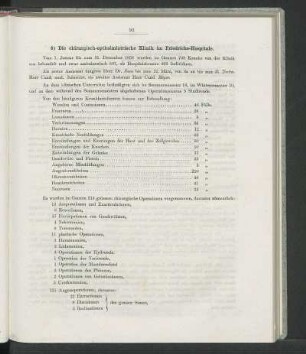 8) Die chirurgisch-opthalmiatrische Klinik im Friedrichs-Hospitale.