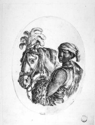 Mohr mit Pferd