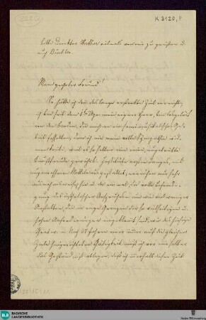 Brief von Vinzenz Lachner an Unbekannt vom 04.04.1873 - K 3120, 4