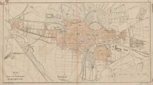 Plan der Haupt- und Residenzstadt Karlsruhe