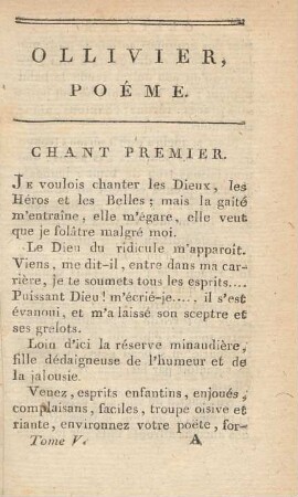 Chant premier