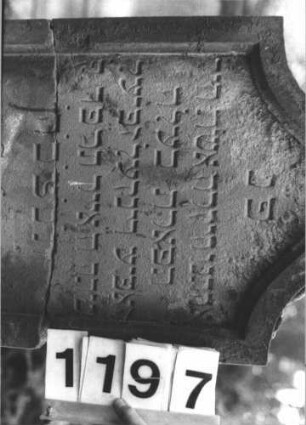 Grabstein 1197 (Detailaufnahme)