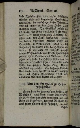 III. Von dem Landgrafen zu Hessen-Philippsthal.
