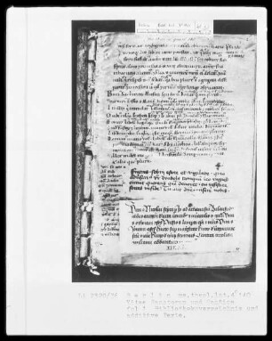 Vitae sanctorum, Hugo von Sankt Viktor, Williram von Ebersberg — Bibliotheksvereichnis, Folio 1 recto
