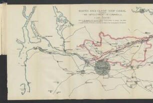 Plan of the proposed ship canal